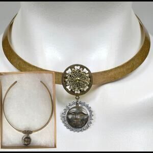 New NoMonet Steampunk Ms Moon Collar Necklace